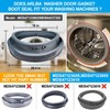 Upgraded MDS47123601/MDS47123602 Washer Door Gasket Boot Seal Bellow Diaphragm Compatible