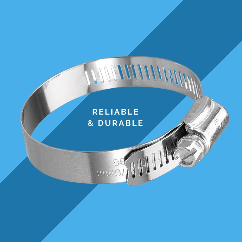 Koehler KE36BX Enterprises - Abrazadera para manguera (10 unidades), Plateado,