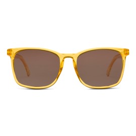 Peepers by PeeperSpecs Mateo Oversized Sun Soft Square Sunglasses, Yellow, +2.00 + 2