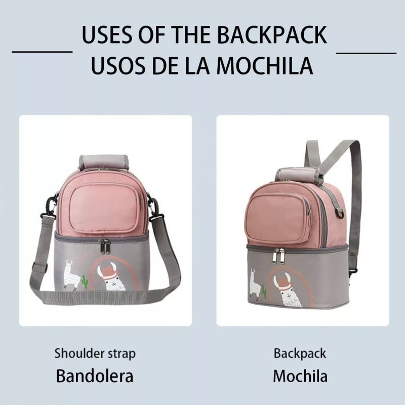 HC Life Mochila Termica Multiusos Loncheras Pañalera Portatil