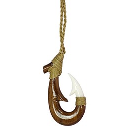 Maile Fun in the Sun Hawaiian Fish Hook 28 Inch Adjustable Corded Necklace