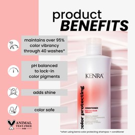 Kenra Professional Kenra Color Protecting Conditioner | Color Safe | Maintain Over 95% Color Vibrancy Through 40 Washes | Enhances Shine | pH-balancing System | Color Maintenance | All Hair Types