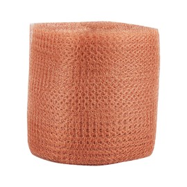 TAICHEUT 3.9" × 49 ft Copper Mesh Roll, Pure Copper Mesh for Distilling Control, Wire Mesh Copper Wool Hole Plus Wooden Stickfor Gap Copper Blocker Fill Fabric