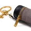 Cackatoo Genuine Leather Horsehair Lipstick Case with Keychain - Portable