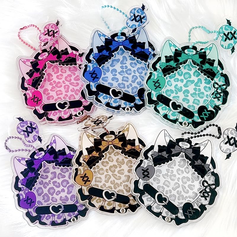 G Trigger Acrylic Frame for Can Badges, Leopard Pattern, For