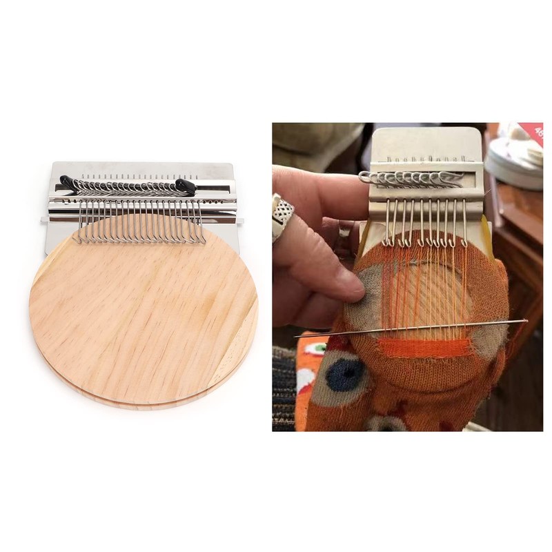 Fyearfly Darning Loom Machine, 14 Hooks Speedweve Darning Loom, Darning