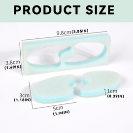 ZelongChen 6Pcs Comfortable Bunion Corrector Toe Separators Useful Soft Toe Straighteners Durable Sponge Bunion Pads for Overlapping Toe and Curled Toes