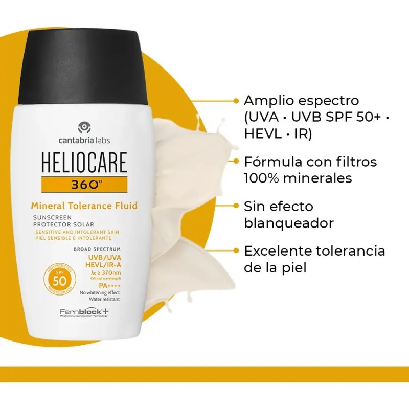 Heliocare 360° 50 mL Mineral Tolerance Fluido Spf 50