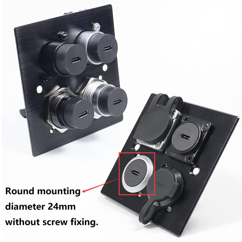 PENGLIN USB 3.1 Type C Panel Mount Socket, USB C