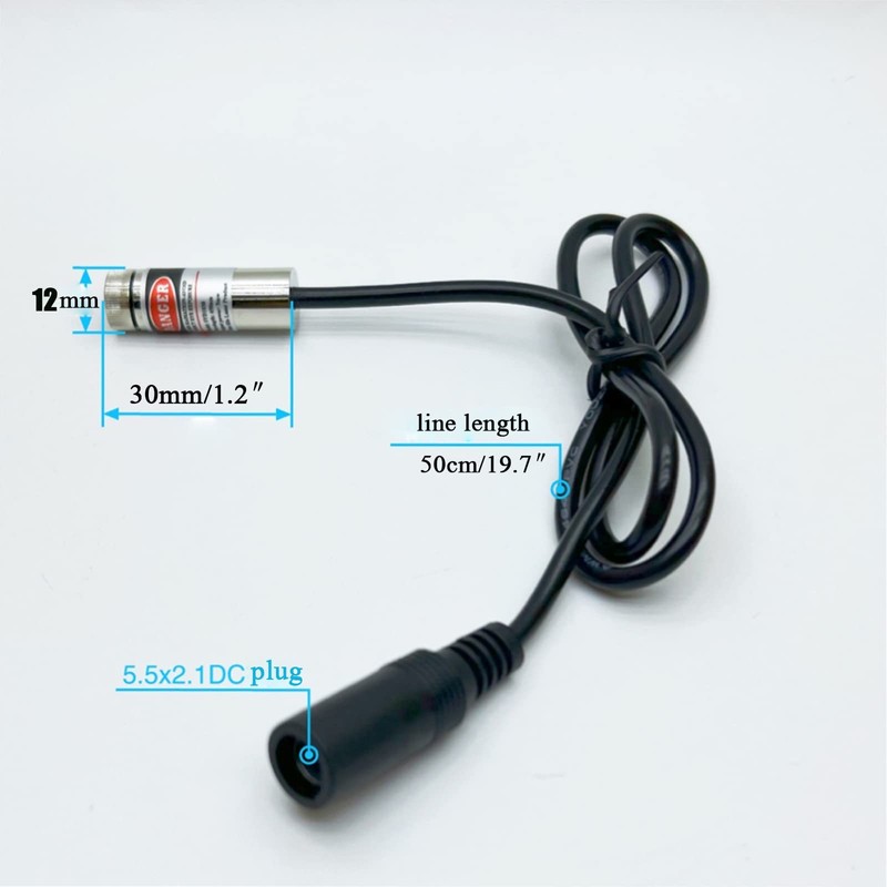 650nm red line laser module industrial laser module adjustable focus