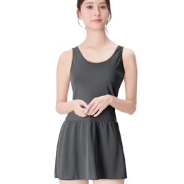 Wing/Wacoal (ウイング/ワコール) Slip, Quick-Drying and Cool-Touch Even When Sweaty, Cotton Blend (Body), Absorbent and Quick-Drying (Skirt Part) [Instant Dry] Spring Summer ES5639 Women, OB, L