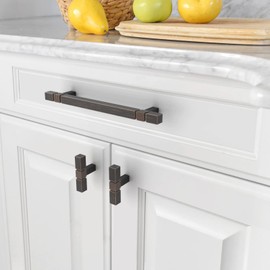 Asidrama 10 Pack 5 Inch(128mm) Oil Rubbed Bronze Kitchen Cabinet Handles, Cabinet Pulls Kitchen Cabinet Hardware for Cupboard Drawer Pulls