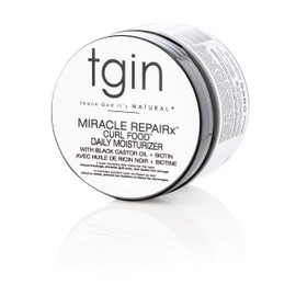 tgin Miracle RepaiRx Curl Food Daily Moisturizer for Curly, Coily and Wavy Hair, Moisturizing Curl Cream for Dry, Damaged Hair, 12 oz