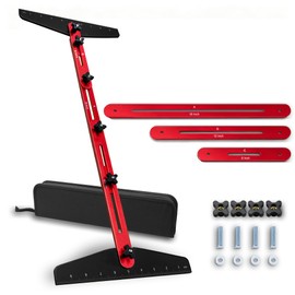 Stair Tread Template Tool, 8-60 inches Solid Aluminum Stair Tread Jig for Accurately Measuring Angle, Adjustable Length Stair Gauge With Storage Bag for Stairs, Floor.