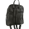 Ladies Soft Real Leather Backpack Rucksack Bag- Triple Zipped (Black)