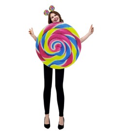 KalcyKizz Funny Lollipop Adult Costume Food Costume Candy&Popsicle