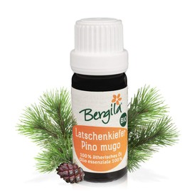 Bergila Organic Mountain Pine Essential Oil (Pinus Mugo) 10 ml - Made from 100% Natural, Organic Raw Materials - Controlled and Certified Quality from South Tyrol