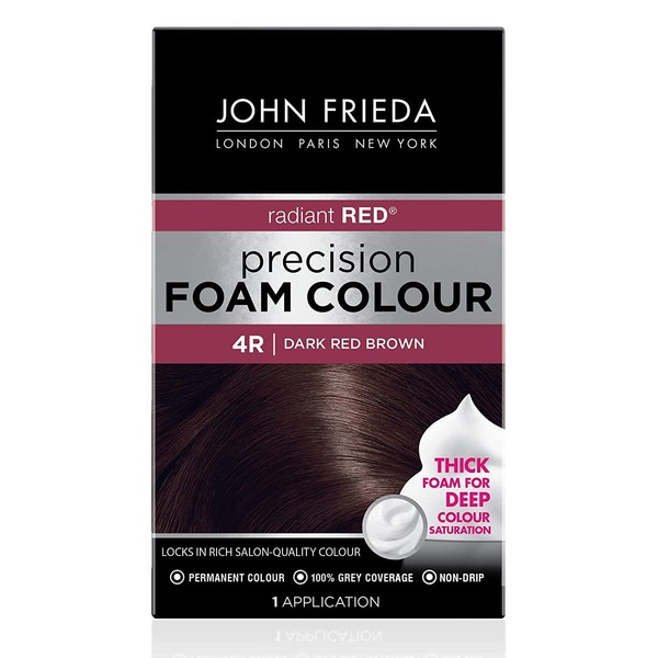 John Frieda Precision Foam Colour 4R Dark Red Brown (2 Pack)