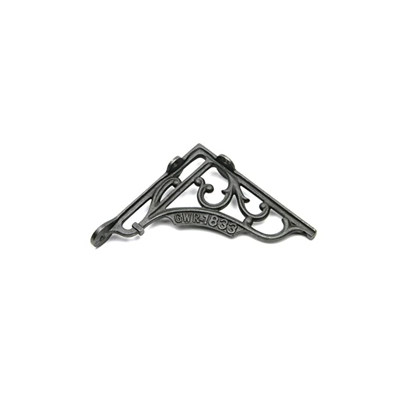 Oakcrafts - Pair of Shelf Brackets GWR 1883 Antique Cast