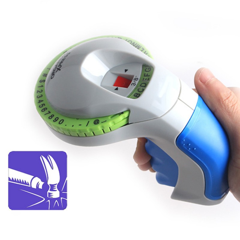 Manual Label Embosser Three Dimensional Texture Self Cutting Portable Handheld