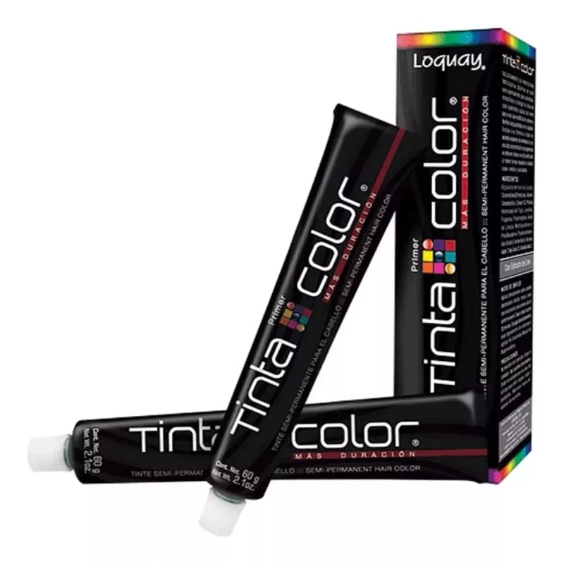 Loquay Tinta color FUSCIA Semipermanente 2 tubos/semi permanet haircolor 4oz