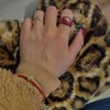 Mirad Luxury Retro Enamel Drop Glaze Ring, Copper Plated Real Gold, Niche Design Sense, Fashion Red Enamel Ring/Size 8 2ea