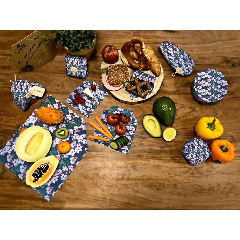 ecolly Beeswax Cloths Set of 3 (S, M, L), Beeswax