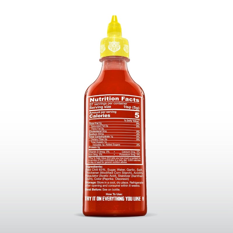 Crying Thaiger 17oz Sriracha Chili Sauce - Classic Thai Hot