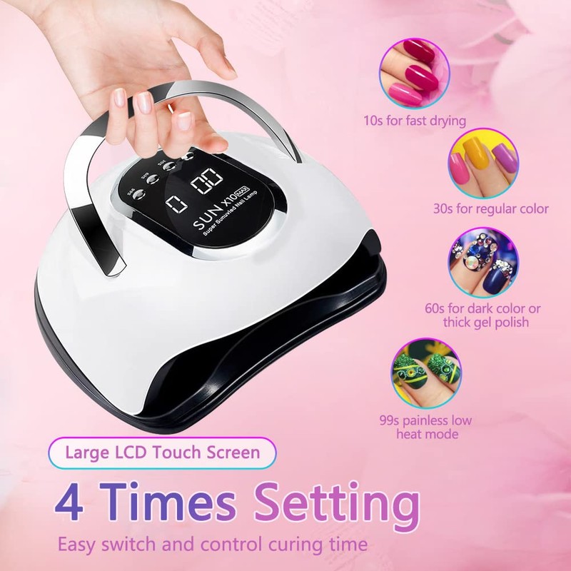 280W UV LED Nail Lamp, Fast Nail Curing Lamps for