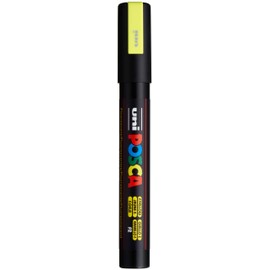 Uni-Ball 182575 - Pennarello POSCA con punta tonda media, giallo neon