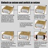 Heavy Combination Lock, Diyife 52 mm 4-Digit Combination Lock with