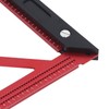 Woodworking Triangle Ruler Inch Scale Square Angle Ruler Aluminum Alloy