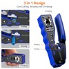 Proster RJ45 Crimp Tool Kit - 3 in 1 Pass