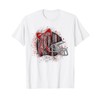 Red and Black Football Helmet Coquette Bow Touchdown Season T-Shirt