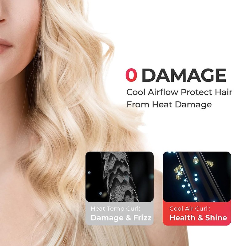 Cordless Automatic Hair Curler Fast Heating USB Rechargeable Portable Curling