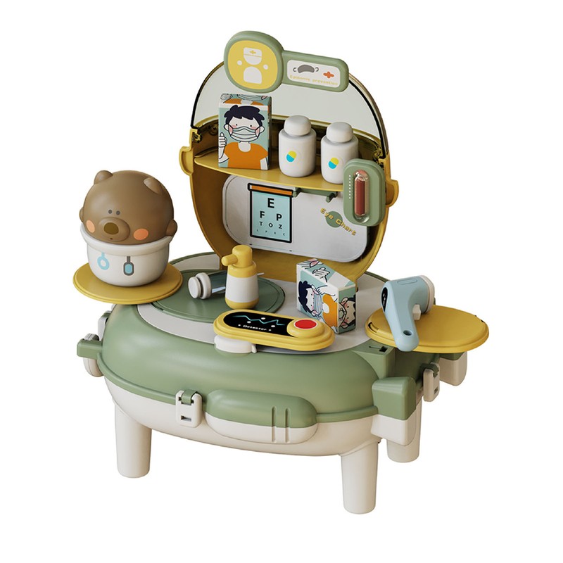 Stimulation Pretend Backpack Playset Multi Functional Portable Pretend Backpack Playing