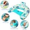 2 Pack Inflatable Pool Float Chair Floating Lounge with Cup