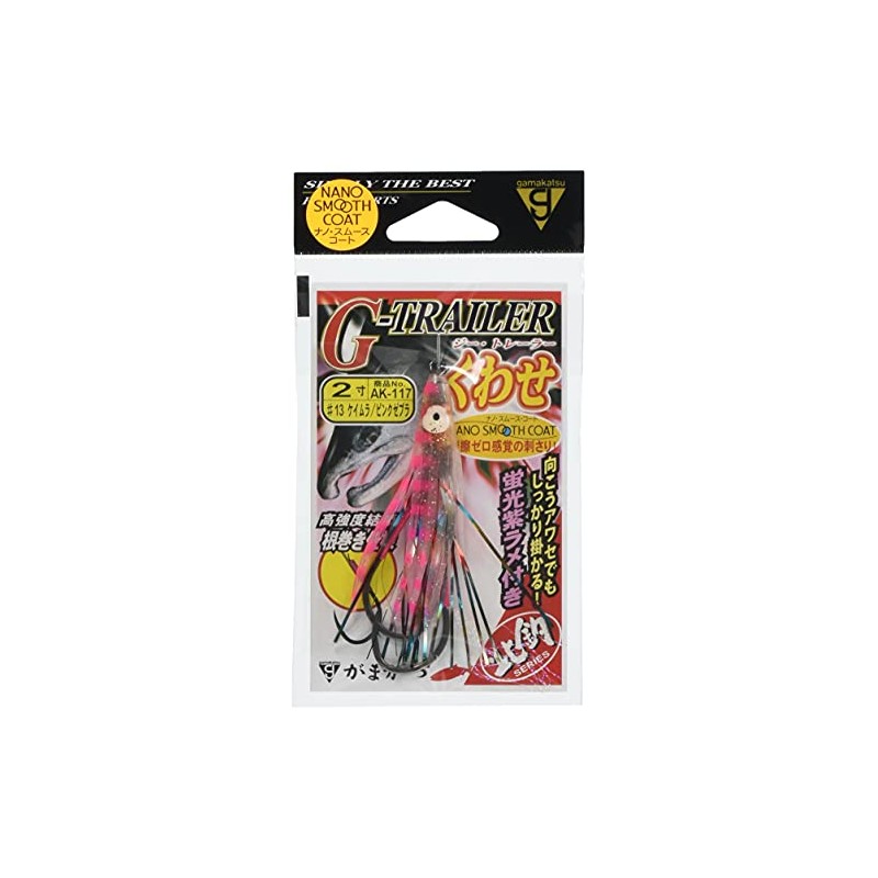Gamakatsu Octopus Bait G Trailer Kuse, Keimura Pink Zebra 2