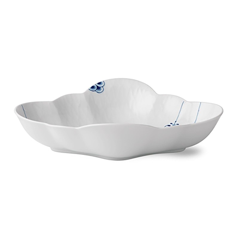 Royal Copenhagen 1025834 Blue Palmette Flower Bowl, 10.2 inches (26