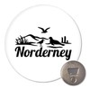 Huuraa Magnet Norderney Strandmotiv Geschenk 59mm Flaschenöffner Norderney Geschenkidee