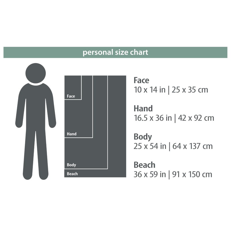 PackTowl Personal Ultralight Microfiber Camping and Travel Towel, Daydream Print,