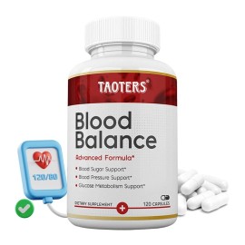 Taoters Blood Balance Advanced Formula Supports Healthy Blood Pressure - 120 Capsules