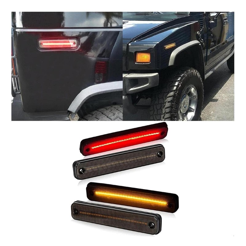 HECASA Full LED Side Marker Light Kit Compatible with 2003-2009