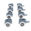 8 Pcs Single Shower Door Roller Runners 25mm Upper Bottom