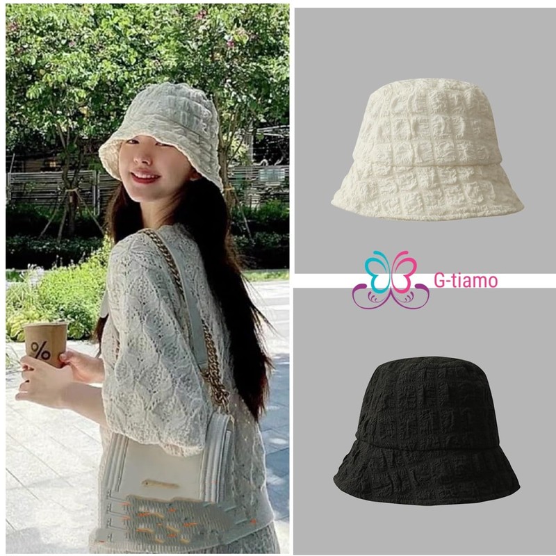 G-tiamo Women's Bucket Hat, Popcorn, UV Protection, Stylish, Small Face,