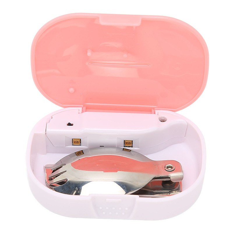 UV Sanitizer Box Foldable Spoon Set Portable Mini Size Auto