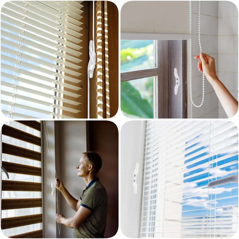 YYwenting 12 Pcs Clear Cord Cleat Blind Cord Holder Blind