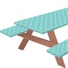 Picnic Table Cover with Bench Covers Waterproof Camping Tablecloth Flannel