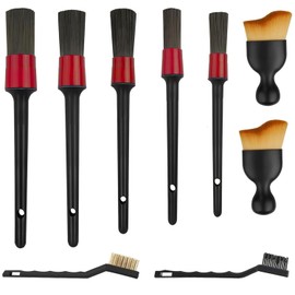 9 Stück Auto Reinigungspinsel Detailing Pinsel Set, Detailingbürste Ultrasoft Detail Bürste Reinigungsbürsten Auto Innenreinigung Weiche Bürste Autowaschbürste