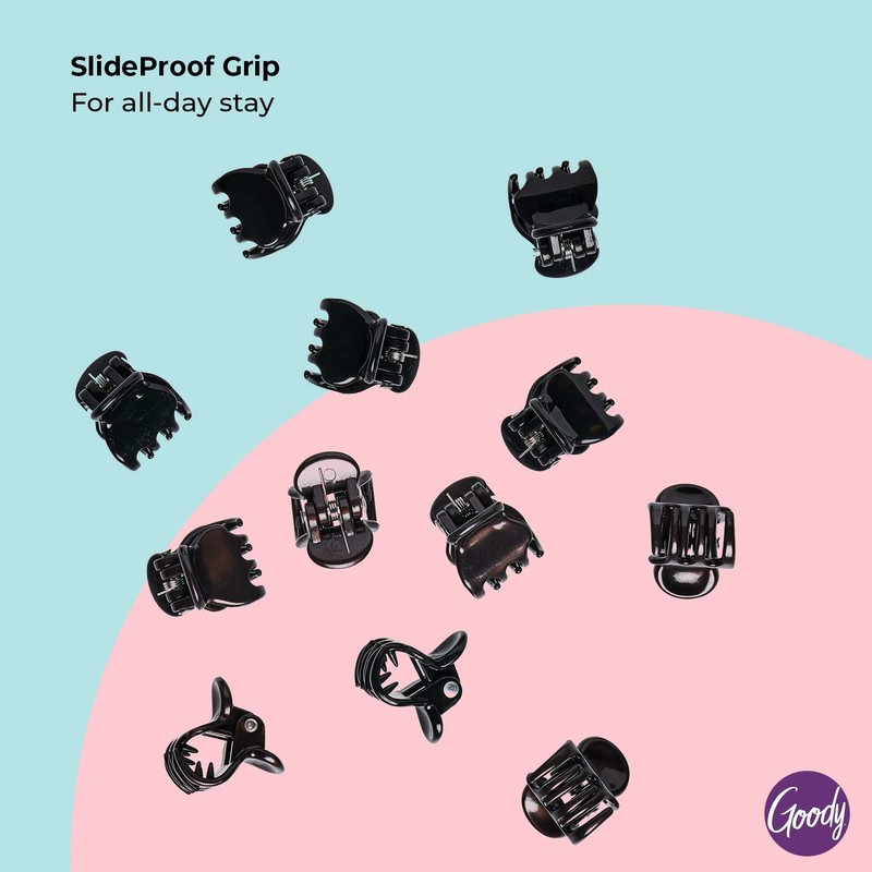 Goody Mini Claw Clips, Colour Collection , Brunette - Great